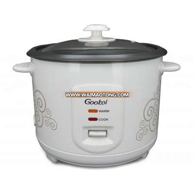 1.0 Liter Straight Rice Cooker With Glass Lid