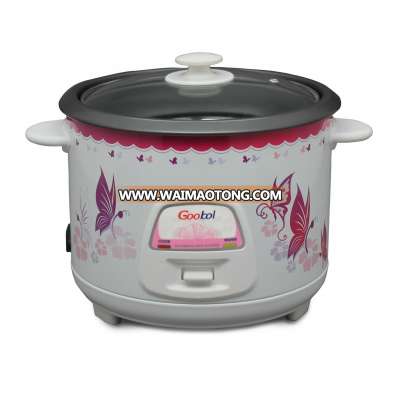 1.8L Straight Rice Cooker With Flower Printing Body